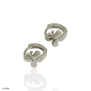 BRINCO RÓDIO B. ARG. CLICK BORBOLETA TRABALHADA