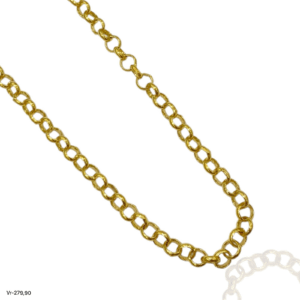 Choker Elo Português com Banho Ouro 18k